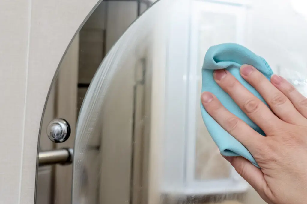 Using Glass Cleaner on Mirrors