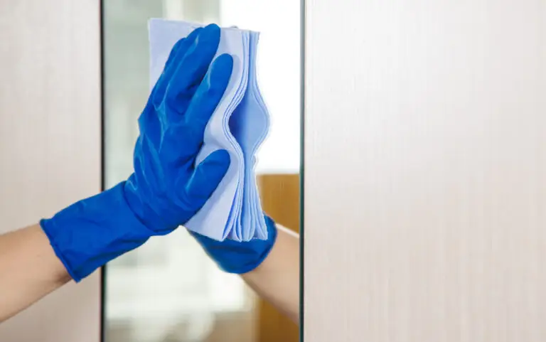 Mirror Cleaning with Vinegar