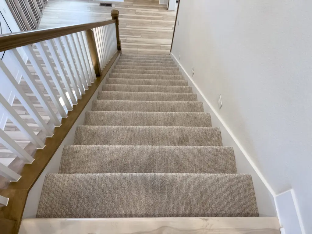 Clean Carpeted Stairs