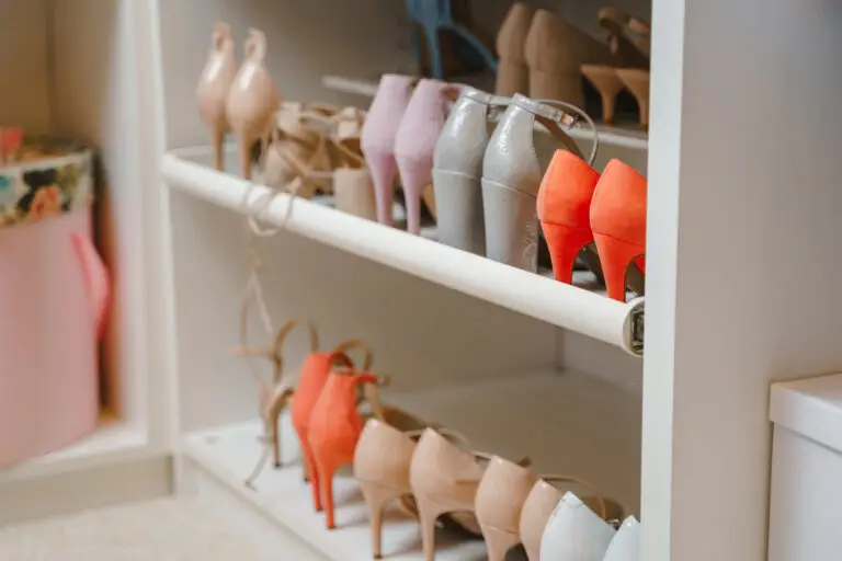 How to organize shoes in a small closet