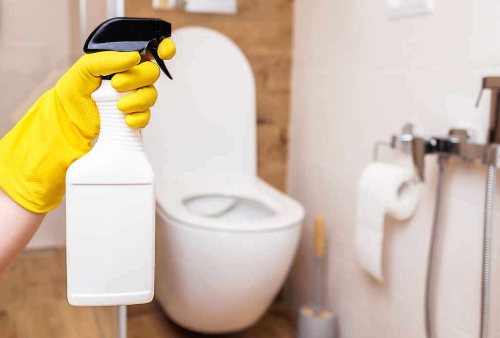 Best Way to Clean Around Toilets and Base Areas