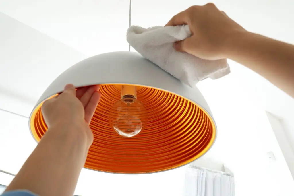 How to Clean Ceiling Fans and Light Fixtures Together?