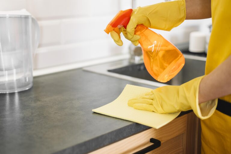 Remove Sticky Residue From Kitchen Surfaces